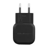 Qoltec 12W 5V 2.4A USB + USB-C seinälaturi