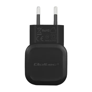 Qoltec 12W 5V 2.4A USB + USB-C seinälaturi