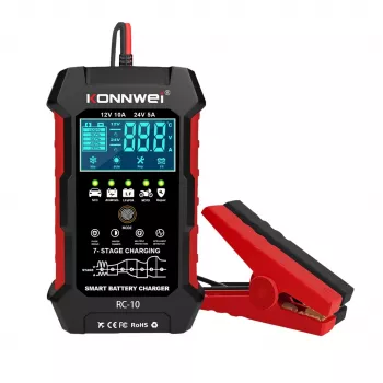 KONNWEI RC-10 12V/24V akkutesteri käynnistys- ja latausjärjestelmätestillä