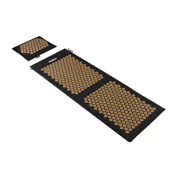 REBEL RBA-6013-GL ECO akupainematto tyynyllä, 130x50 cm, XXL, kultaiset piikit