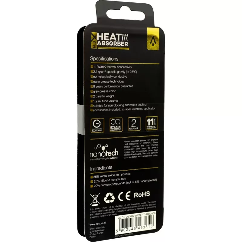 Accura Heat Absorber 9.2X harmaa 2 g lämpötahna
