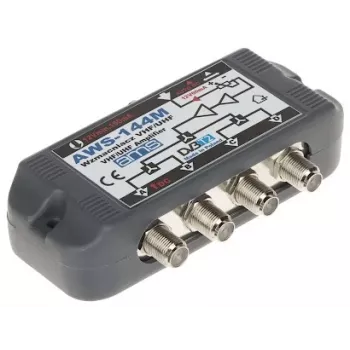 Antennivahvistin AWS-144M 20dB vahvistus 47-862MHz F-tyyppi