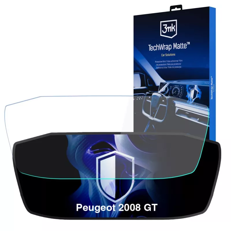 3MK PROTECTION Peugeot 2008 GT TechWrap Matta -suojakalvo mittaristoon