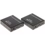 HDMI + USB KVM -jatko IP:n yli, 4K@30Hz, 120m, PoE, IR, metalli