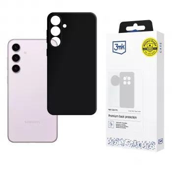 3mk Matt Case Pro Samsung Galaxy S24 - musta joustava TPU-takakotelo, sotilaallinen putoamissuojaus, kellastumaton, mattapinta