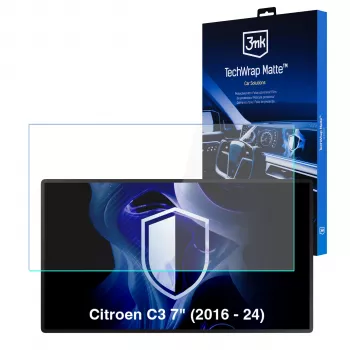 3MK PROTECTION Citroen C3 (2016-2024) TechWrap matta näytönsuojakalvo keskusnäytölle
