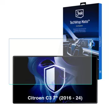 3MK PROTECTION Citroen C3 (2016-2024) TechWrap matta näytönsuojakalvo keskusnäytölle