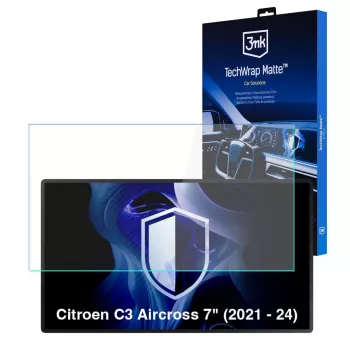 3MK PROTECTION TechWrap Matter näytönsuojakalvo Citroen C3 Aircross 7 tuuman keskusnäytölle (2021-2024)