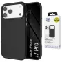 3MK Fortis MagCase Apple iPhone 17 Pro – musta hybridi-MagSafe-takakotelo Absorber150™-putoamissuojalla