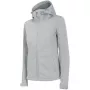 4F softshell-takki naisille H4Z22 SFD350 vaaleanharmaa melange