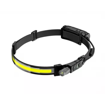 AWTOOLS AW BRIGHTBAR LED-otsalamppu Black Line -liikkeentunnistimella - 500 lumenia COB+XPE, USB-C ladattava, IPX4