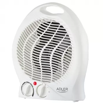 Adler AD 7728 PTC-keraaminen lämmitin 2000W, oskillaatio, 2 lämpötehoa, kylmäilmatila, ylikuumenemis- ja kaatumissuoja, valkoinen/musta