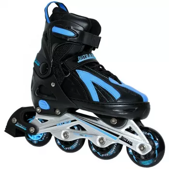 Outrace Volt Blue inline-luistimet säädettävä EU 40-43 musta/sininen