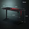 Diablo X-Mate 1400 pelipöytä 140 cm x 60 cm musta