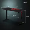 Diablo X-Mate 1400 pelipöytä 140 cm x 60 cm musta