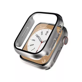 Crong Hybrid Watch Case karkaistulla lasilla Apple Watch 40mm - Starlight