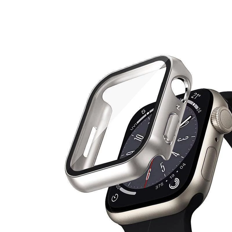 Crong Hybrid Watch Case karkaistulla lasilla Apple Watch 40mm - Starlight