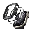 Crong Hybrid Watch Case karkaistulla lasilla Apple Watch 40mm - läpinäkyvä