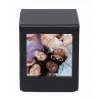 LOVEINSTANT valokuvien säilytyslaatikko Fujifilm Instax Square - musta katseluikkunalla, 100 valokuvalle