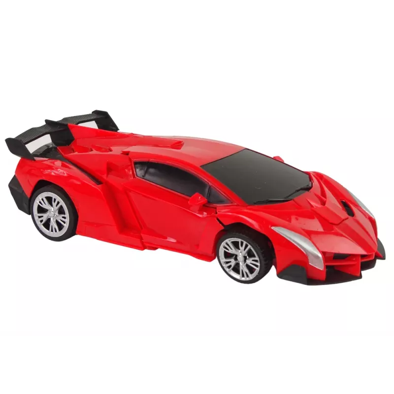 LEAN TOYS auto-robotti 2-in-1 kauko-ohjattava RC-ajoneuvo punainen