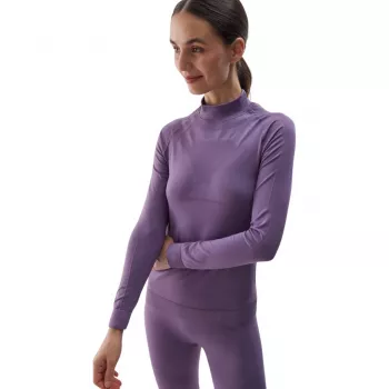 Saumaton lämpöalusvaatesarja naisille 4F F156 violetti XS/S