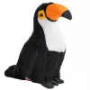 LEAN TOYS pehmo-tukaani lintu pehmolelu maskotti halilelu valkoinen 30cm