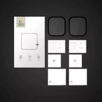 Tech-Protect Glass Flex+ näytönsuojakalvo Apple Watch 42mm (2 kpl:n pakkaus, musta)