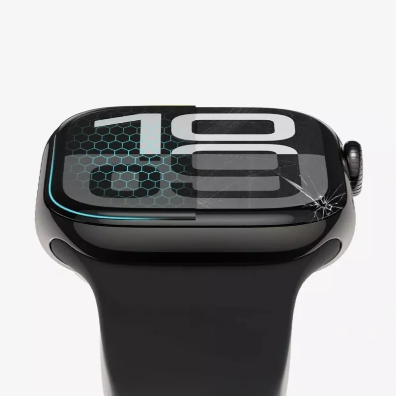 Tech-Protect Glass Flex+ näytönsuojakalvo Apple Watch 42mm (2 kpl:n pakkaus, musta)