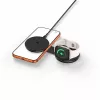 TECH-PROTECT A55 2-in-1 magneettinen MagSafe-laturi 25W Qi2.2 musta
