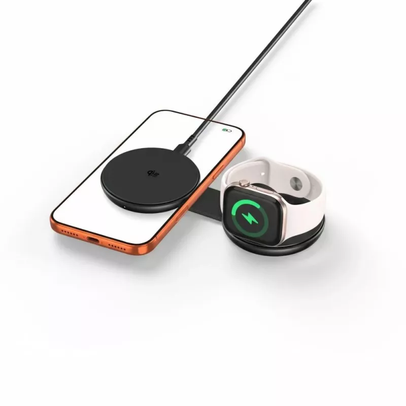 TECH-PROTECT A55 2-in-1 magneettinen MagSafe-laturi 25W Qi2.2 musta