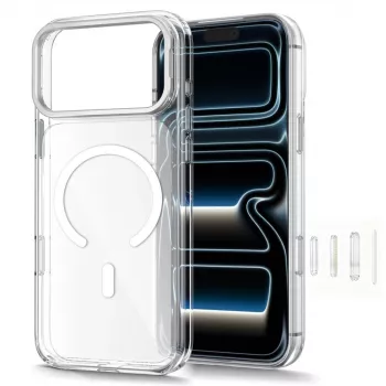 TECH-PROTECT MAGSTAND MagSafe Clear kuori jalustalla iPhone 17 Pro Max / 18 Pro Max