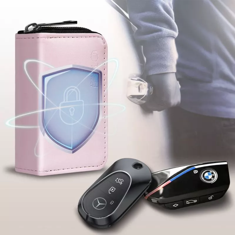 Tech-Protect KLR300 Faraday-pussi Keyless RFID-signaalin estopussi pinkki