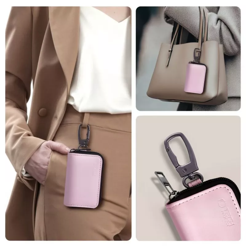 Tech-Protect KLR300 Faraday-pussi Keyless RFID-signaalin estopussi pinkki