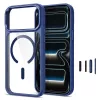 Tech-Protect Magmat MagSafe Clear kuori iPhone 17 Pro Max / 18 Pro Max - Deep Blue