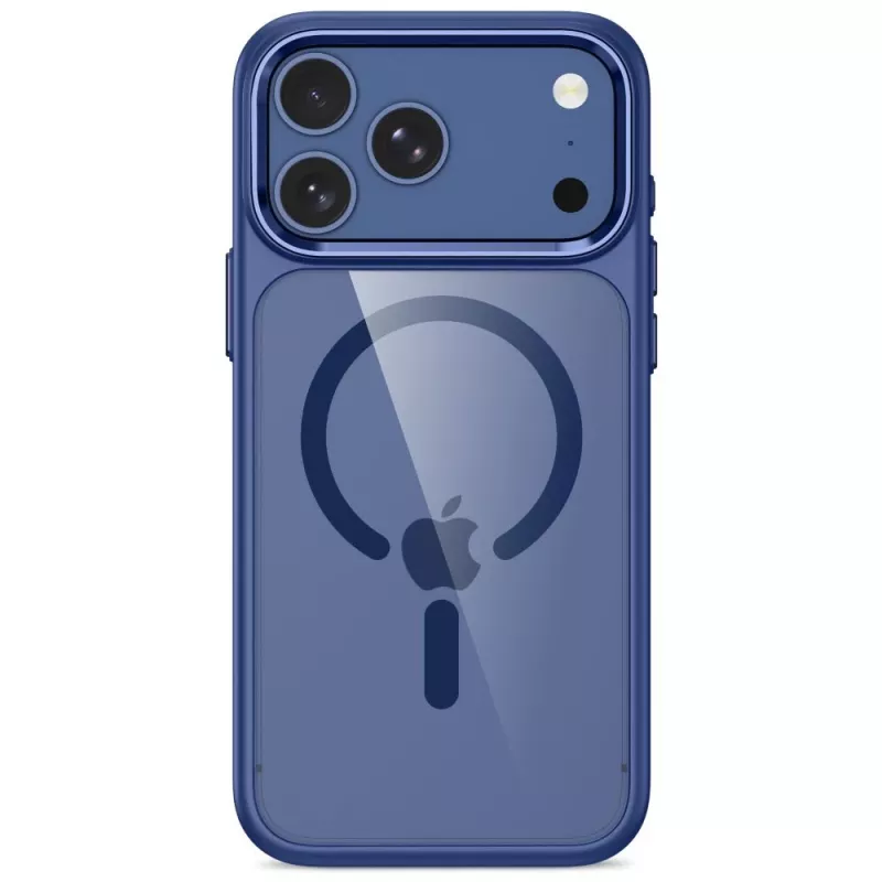 Tech-Protect Magmat MagSafe Clear kuori iPhone 17 Pro Max / 18 Pro Max - Deep Blue