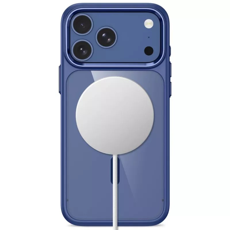 Tech-Protect Magmat MagSafe Clear kuori iPhone 17 Pro Max / 18 Pro Max - Deep Blue