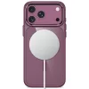 Tech-Protect Magmat MagSafe CC-kuori iPhone 17 Pro / 18 Pro - tumma kirsikanpunainen/kirkas