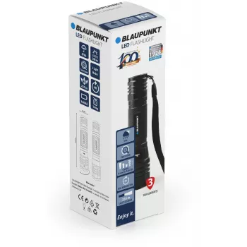 Blaupunkt BT-FL8060 LED-taskulamppu zoomilla, 300 lm (BLAUPUNKTBT-FL8060)