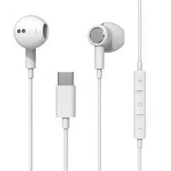Beline USB-C in-ear-kuulokkeet mikrofonilla ja kaukosäätimellä, valkoinen