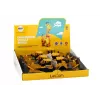 LEAN TOYS telaketjukaivinkone rakennusajoneuvo 2 kauhalla keltainen