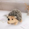 LEAN TOYS pehmeä siili maskotti pehmolelu ruskea 17,5 cm