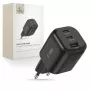 TECH-PROTECT NCA100W-GaN 3-porttinen GaN-virtalähde 100W PD 3.2 / QC3.0 musta