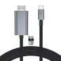 TECH-PROTECT ULTRABOOST kaapeli USB-C - HDMI 2.1 8K 60Hz 200cm rautaharmaa