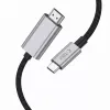 TECH-PROTECT ULTRABOOST kaapeli USB-C - HDMI 2.1 8K 60Hz 200cm rautaharmaa