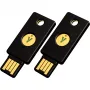 YubiKey 5 NFC -tietoturva-avain 2 kpl:n pakkaus (musta/kulta, USB-A & NFC)