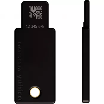 YubiKey 5 NFC -tietoturva-avain 2 kpl:n pakkaus (musta/kulta, USB-A & NFC)