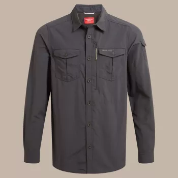 Craghoppers NosiLife Adventure pitkähihainen paita III - Black Pepper, M