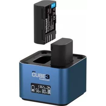 Hähnel ProCube 3 Twin -laturi Panasonic-kameroille (1000 577.4)