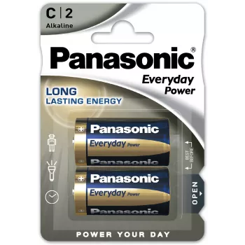 Panasonic Everyday Power C alkaliparistot LR14 1,5 V 2 kpl:n pakkaus blister