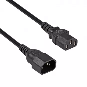 Akyga AK-PC-07C jatkokaapeli CU IEC C13 - C14 3m musta